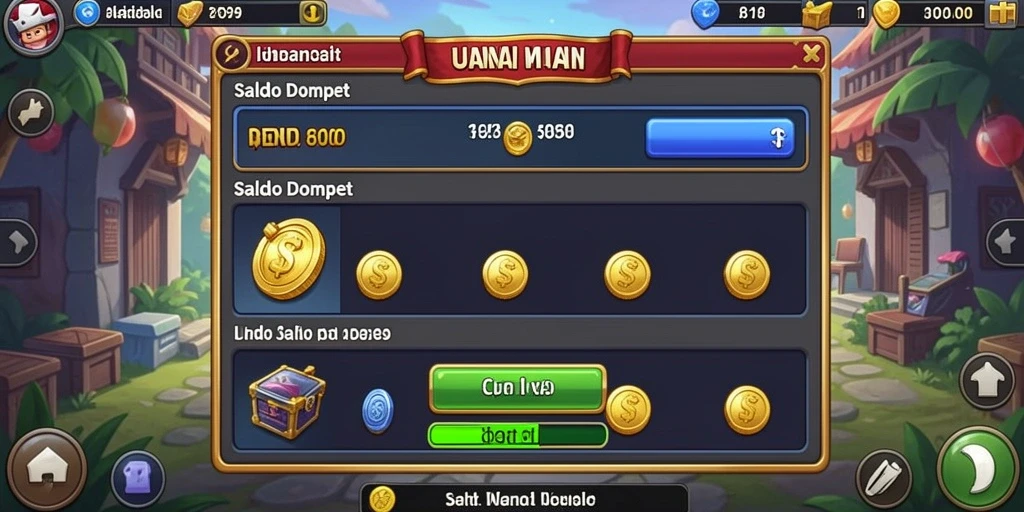 Screeshoot saat fitur putaran gratis aktif.